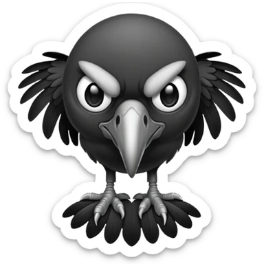 vulture emoju for use on Facebook sticker