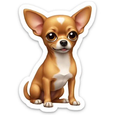 red chihuahua sticker