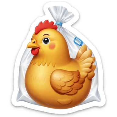 chicken package sticker