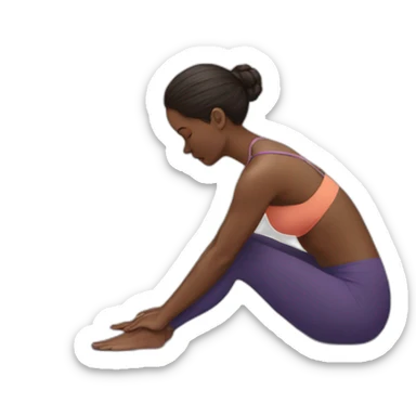 Paula doing malasana sticker