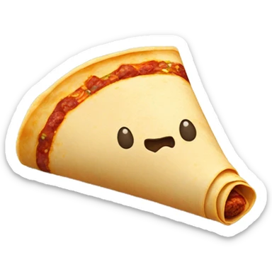 Flour tortilla with chorizo sticker