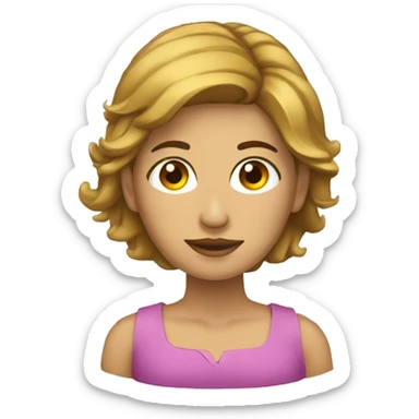 Mujer con pañuelo en la cabeza sticker