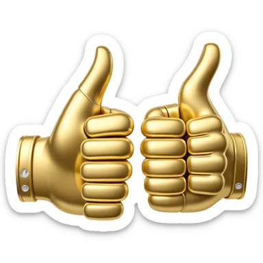 👍 and 👎 combined together sticker