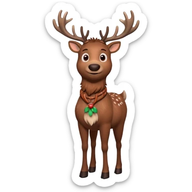 reindeer from the movie frozen sticker