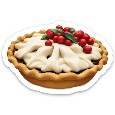 Winter pie sticker