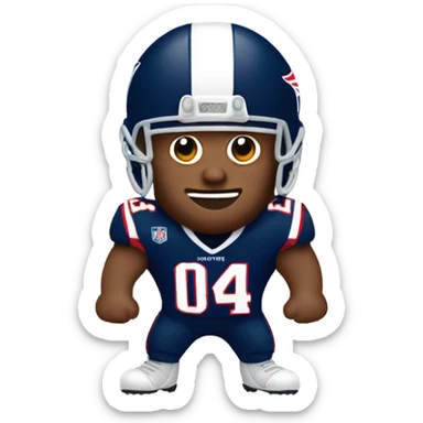 gingerbread Patriots player man sticker