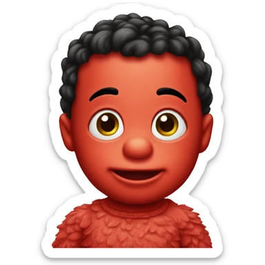 baby Elmo head sticker
