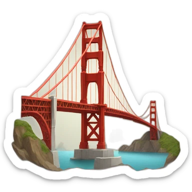 golden gate bridge sticker