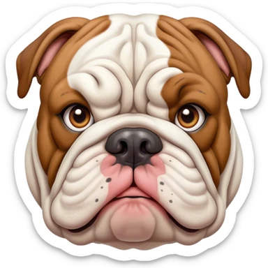 owner  English bulldog sticker