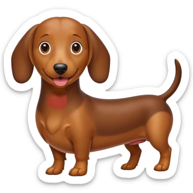 Sausage dog sticker