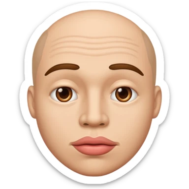 Man with big lips sticker