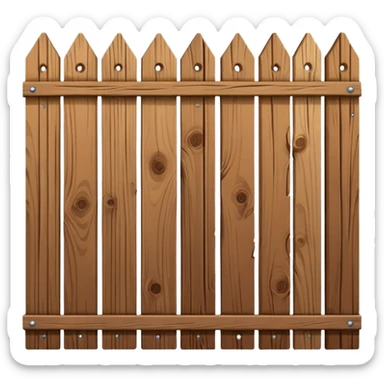 brown Fence sticker