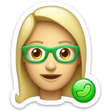 iphone-with-green-checkmark-on-screen-facetime-incoming-call sticker