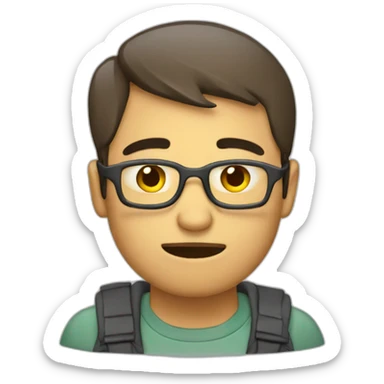 tired-computer-programmer sticker