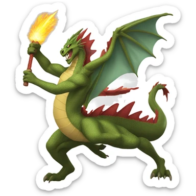 Dragón con el Kamehameha  sticker