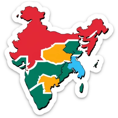 Bangladesh map  sticker
