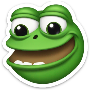 pepe the frog that looks like a mule sticker