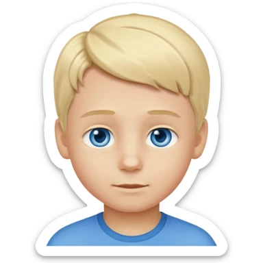 malte blond boy six seven sticker