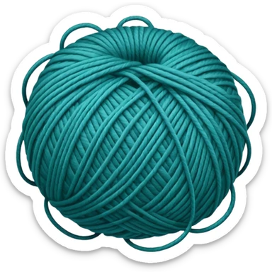 ball of yarn sticker