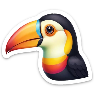toucan rainbow  sticker