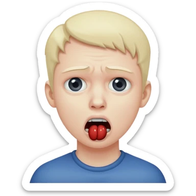 Choking myself sticker