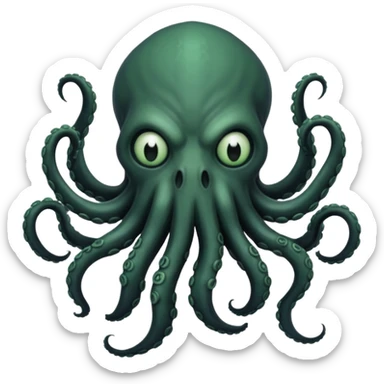 black Cthulhu sticker
