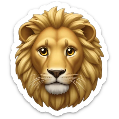 Une fourmie sur un lion sticker