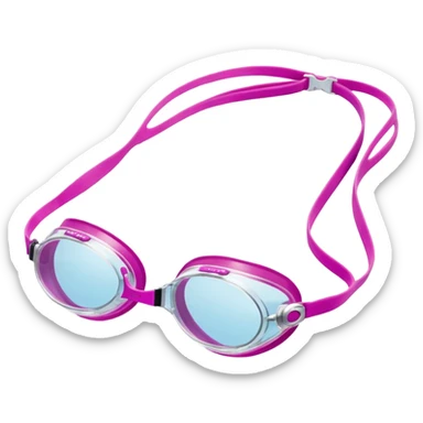 Speedo vanquisher swim goggles pink sticker