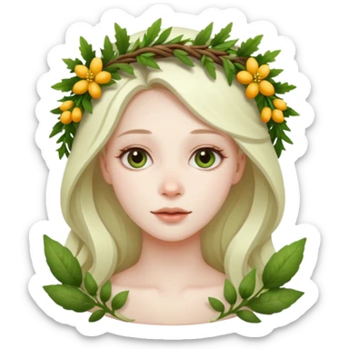 Herbal witch sticker