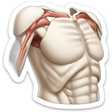 shoulder anatomy sticker
