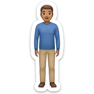 Naked man full body dad. Od sticker