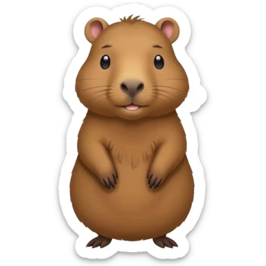 Capibara parado sticker