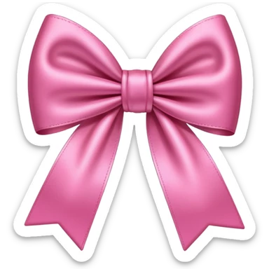 Moño rosa pin sticker