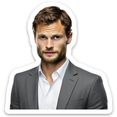 Realistic Photo Jamie Dornan as Mr Grey sticker