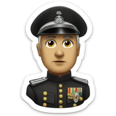 benito mussolini sticker