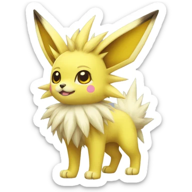 Kawaii Cool Jolteon full body sticker