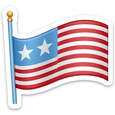 🇵🇷 to light blue where the star is located sticker