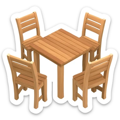 Garden furniture sticker