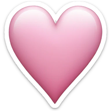 White heart with pink arua around it sticker