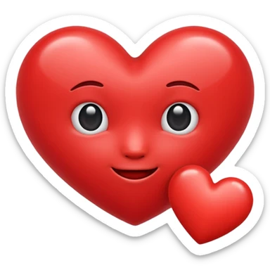 cute heart emoji  sticker