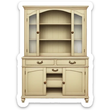 vintage dining hutch  sticker