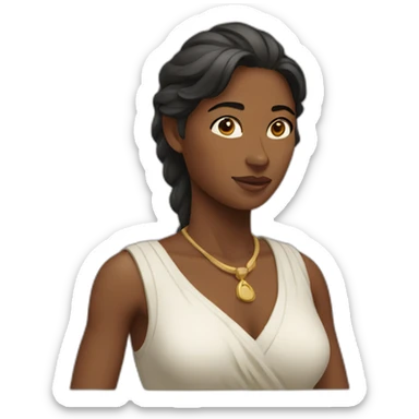 pectoral woman sticker