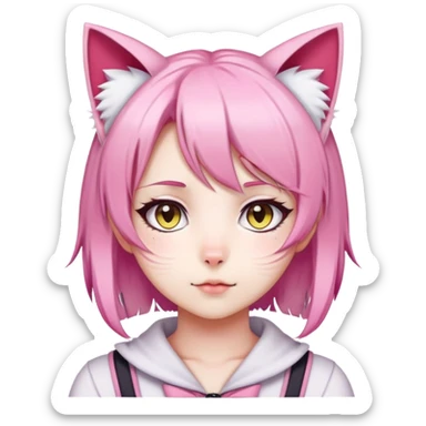anime girl neko sticker