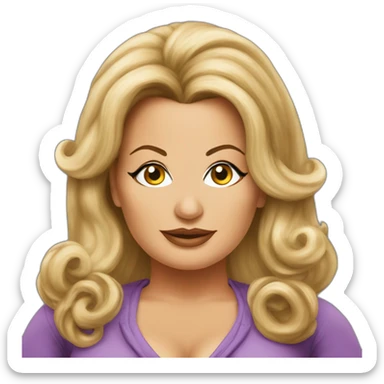 Jennifer Coolidge wigless sticker