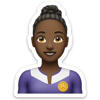 Femme fesant de la gymnastique  sticker