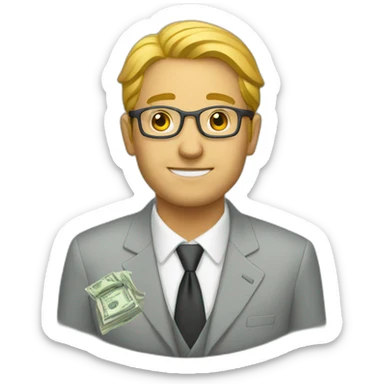 money-investor sticker
