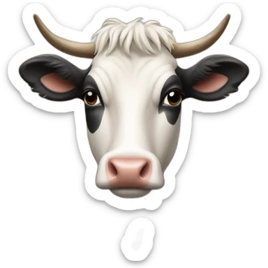 Vache nus sticker