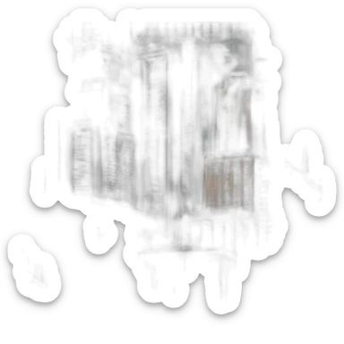 city skyline skyscrapers sticker