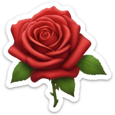 red rose sticker