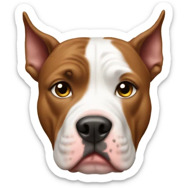 Pitbull cropped ears sticker